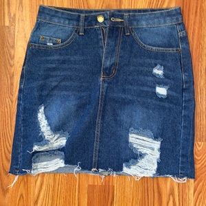Denim skirt